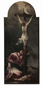 Magnasco Alessandro - San Carlo in adorazione del Cristo morto