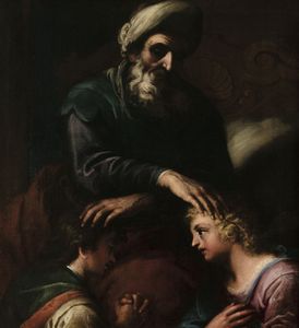 Zanchi Antonio - Giacobbe che benedice i figli di Giuseppe