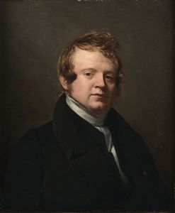 Hersent Louis : Ritratto di gentiluomo, 1825-1830  - Asta Dipinti Antichi - Associazione Nazionale - Case d'Asta italiane