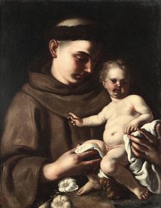 De Mura Francesco : SantAntonio con il Bambino  - Asta Dipinti Antichi - Associazione Nazionale - Case d'Asta italiane