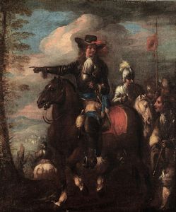 Soldati a cavallo  - Asta Dipinti Antichi - Associazione Nazionale - Case d'Asta italiane