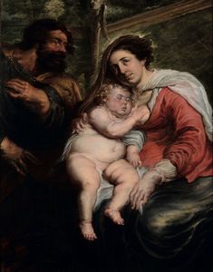 Rubens Pietro Paolo - Sacra Famiglia con Ges Bambino addormentato