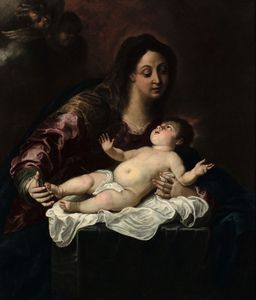 Schut Cornelis : Madonna con Bambino e angeli  - Asta Dipinti Antichi - Associazione Nazionale - Case d'Asta italiane