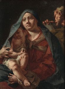 Madonna con il Bambino e San Giuseppe  - Asta Dipinti Antichi - Associazione Nazionale - Case d'Asta italiane