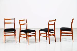 PONTI GIO' (1891 - 1979) - Quattro sedie mod. Superleggera