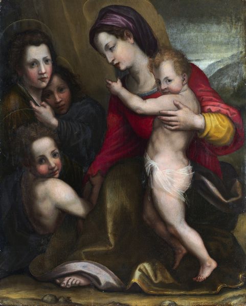 DEL SARTO ANDREA  (1486 - 1530) : Ambito di. Madonna con bambino e santi.  - Asta ASTA 263 - ARTE ANTICA E DEL XIX SECOLO - Associazione Nazionale - Case d'Asta italiane