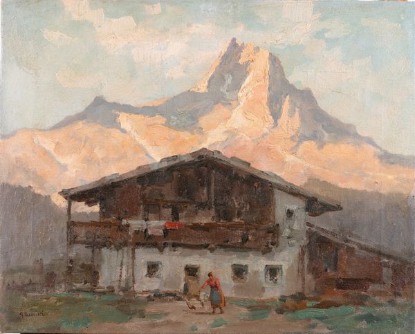 SALVIATI GIOVANNI (1881 - 1951) : Val di Fassa.  - Asta ASTA 263 - ARTE ANTICA E DEL XIX SECOLO - Associazione Nazionale - Case d'Asta italiane
