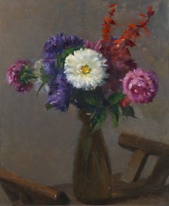 RIZZI  EMILIO (1881 - 1952) - Vaso di fiori.