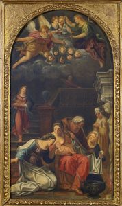 ARTISTA DEL XVII SECOLO - Madonna con il Bambino.