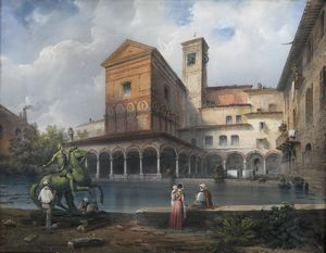 BOSSOLI CARLO (1815 - 1884) - Chiesa Santa Maria della Fontana, Milano.