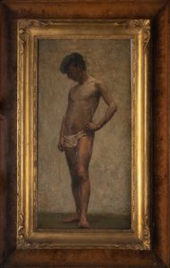 FAVRETTO GIACOMO (1849 - 1887) - (Attribuito). Nudo virile.