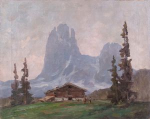 SALVIATI GIOVANNI (1881 - 1951) - Dolomiti di Val Gardena.