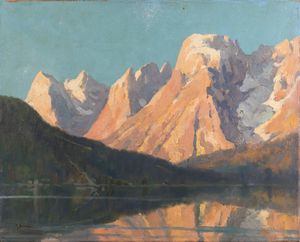 SALVIATI GIOVANNI (1881 - 1951) - Lago di Misurina.