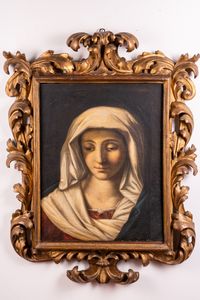 GIOVANNI BATTISTA SALVI DETTO IL SASSOFERRATO (1609 - 1685) - Seguace di. Madonna.
