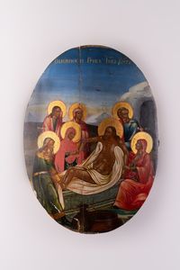 Icona del XIX secolo - Deposizione di Cristo.