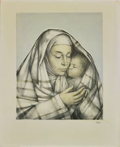 DONIZETTI MARIO (n. 1932) - La maternit.