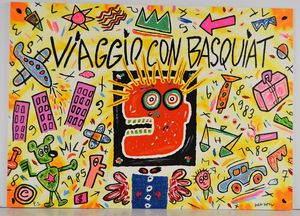 DONZELLI BRUNO (n. 1941) - Viaggio con Basquiat.