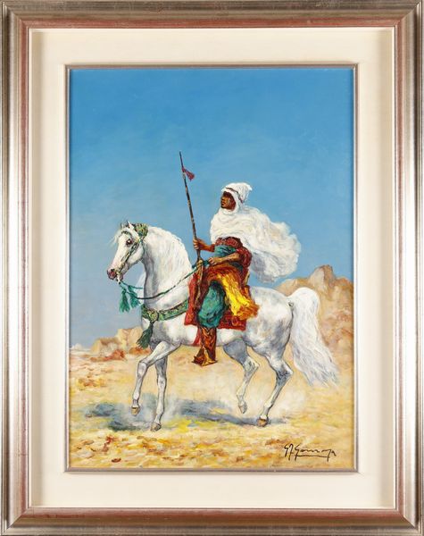 GONZAGA GIOVAN FRANCESCO (1921 - 2007) : Il cavaliere del deserto.  - Asta ASTA 267 - ARTE MODERNA (ONLINE) - Associazione Nazionale - Case d'Asta italiane
