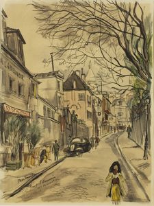 CASCELLA MICHELE (1892 - 1989) - Parigi, Montmartre.