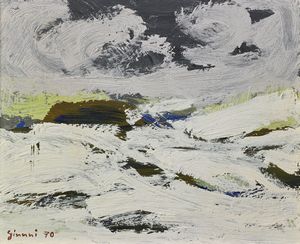 GIUNNI PIERO (1912 - 2000) - Nuvole sul nevaio.