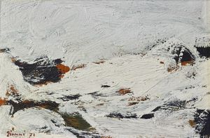 GIUNNI PIERO (1912 - 2000) - Neve a fior di roccia.