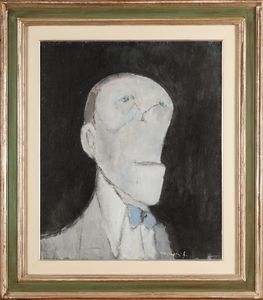 ROGNONI FRANCO (1913 - 1999) - Uomo in grigio.
