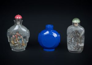 Arte Cinese - 'Lotto composto da tre tabacchiereCina, XIX secolo '