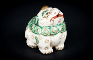 ARTE GIAPPONESE - 'Piccolo cane Ko Kutani Giappone, XIX secolo '