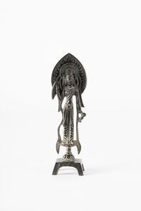 Arte Cinese - 'Figura in bronzo raffigurante Bodhisattva in stile TangCina, XIX secolo '