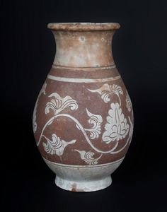 Arte Cinese - 'Grande vaso CizhouCina, periodo Song del Nord-Yuan, XI-XIV secolo'