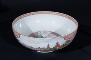 Arte Cinese - 'Ciotola da esportazione in porcellana Cina, XIX secolo '