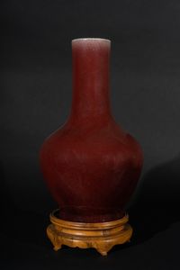 Arte Cinese - 'Vaso sang de boeuf Cina, dinastia Qing, XVIII secolo (?)'