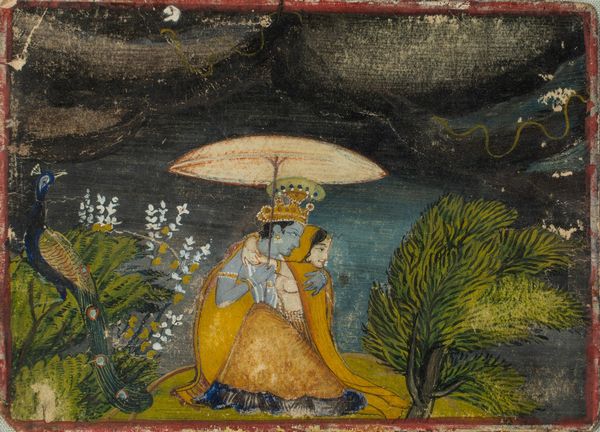 Arte Indiana : 'Miniatura raffigurante Krishna e Radha India settentrionale, XIX secolo '  - Asta ASTA 269 - ARTE ISLAMICA - Associazione Nazionale - Case d'Asta italiane