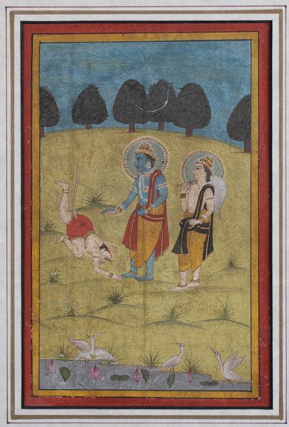 Arte Indiana : 'Miniatura tratta da Ramayana India, Rajasthan, XIX secolo '  - Asta ASTA 269 - ARTE ISLAMICA - Associazione Nazionale - Case d'Asta italiane
