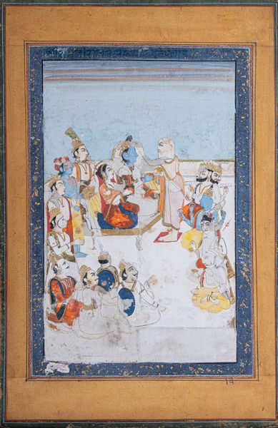 Arte Indiana : 'Miniatura raffigurante una cerimonia con Rama e Sita India, XVIII-XIX secolo'  - Asta ASTA 269 - ARTE ISLAMICA - Associazione Nazionale - Case d'Asta italiane