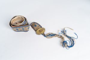 Arte Islamica - 'Cintura in seta e cotone con fibbia in ottone Turchia, 19th century '