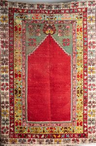 Arte Islamica - 'Tappeto preghiera KirshehirTurchia, Anatolia, inizio XX secolo '