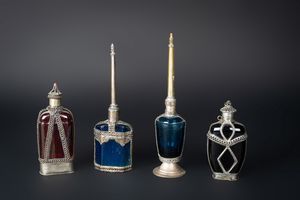 Arte Islamica - 'Quattro bottiglie spargi profumi Vicino Oriente, XIX seoclo '