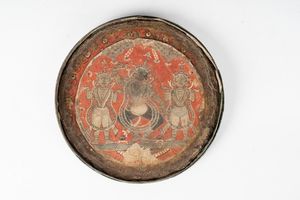 Arte Indiana - 'Miniatura da viaggio India settentrionale, XVII-XVIII secolo'