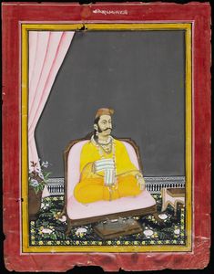 Arte Indiana - 'Ritratto di nobile India, inizio XX secolo '