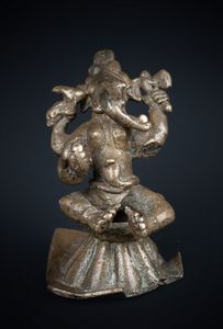 Arte Indiana - 'Bronzo raffigurante Ganesh India Centro Orientale, XVIII-XIX secolo '