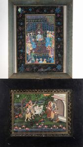 Arte Indiana - 'Due miniature indiane India, XX secolo '