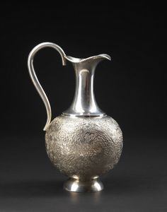 Arte Islamica - 'Brocca in argento Persia, XIX secolo '