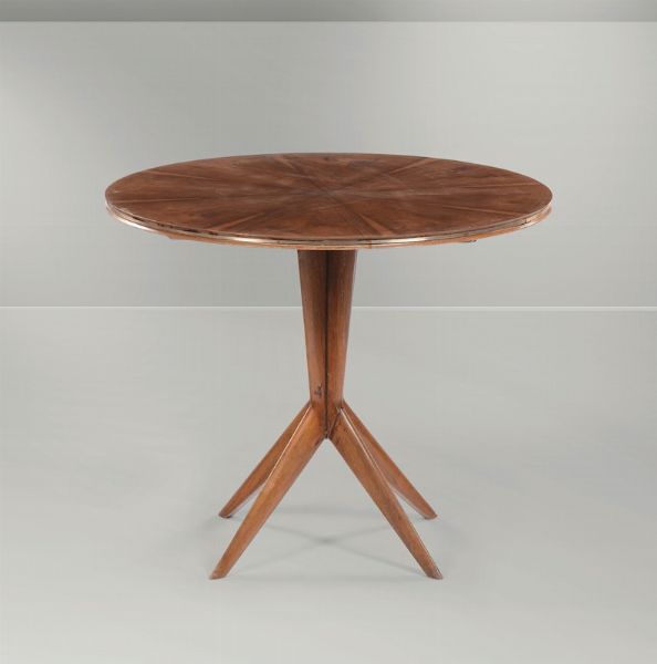 Tavolo circolare in legno  - Asta Design - Associazione Nazionale - Case d'Asta italiane