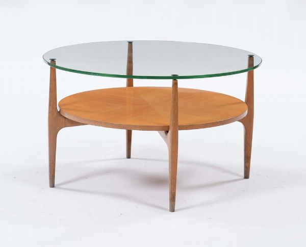 Salottino design composto da due poltrone e tavolino con piano in cristallo  - Asta Design - Associazione Nazionale - Case d'Asta italiane