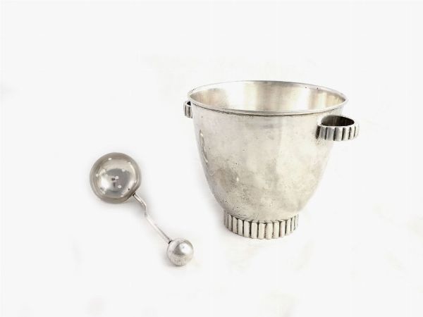 Rinfrescatoio da cocktail in argento  - Asta House sale: Arte e Design da villa 