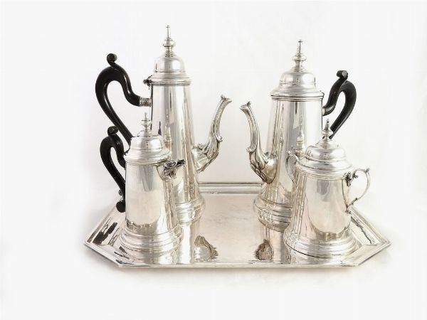 Servito da tea e caff in argento, Manifattura Brandimarte  - Asta House sale: Arte e Design da villa 