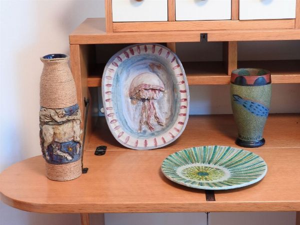 Lotto di oggetti in ceramica e vetro  - Asta House sale: Arte e Design da villa 