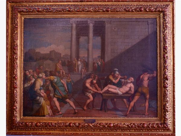 Da Domenico Zampieri detto il Domenichino : Flagellazione di Sant'Andrea  - Asta House sale: Arte e Design da villa 