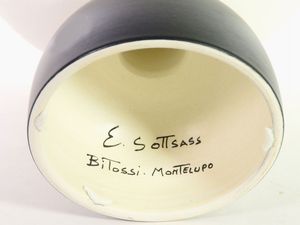 Ettore Sottsass per Bitossi Ceramiche : Alzata in ceramica  - Asta House sale: Arte e Design da villa 